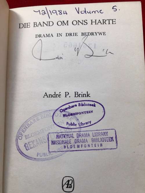 Andre Brink First Editions