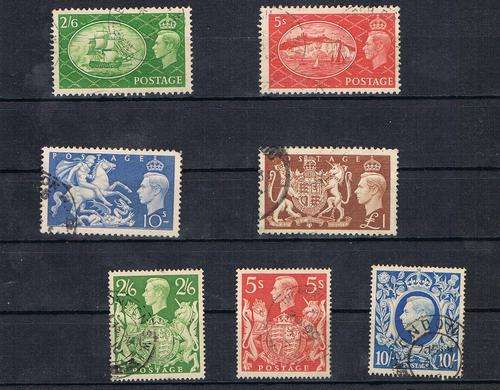 Great Britain - Very fine Used KGVI up to One Pound as per scan