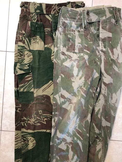 Rhodesian BSAP cammo jacket and pants