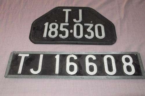 2 Old Number Plates