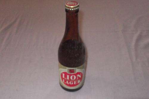 Old Bottle of Lion Lager Beer
