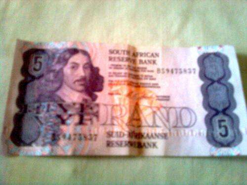 R5.00 Note.