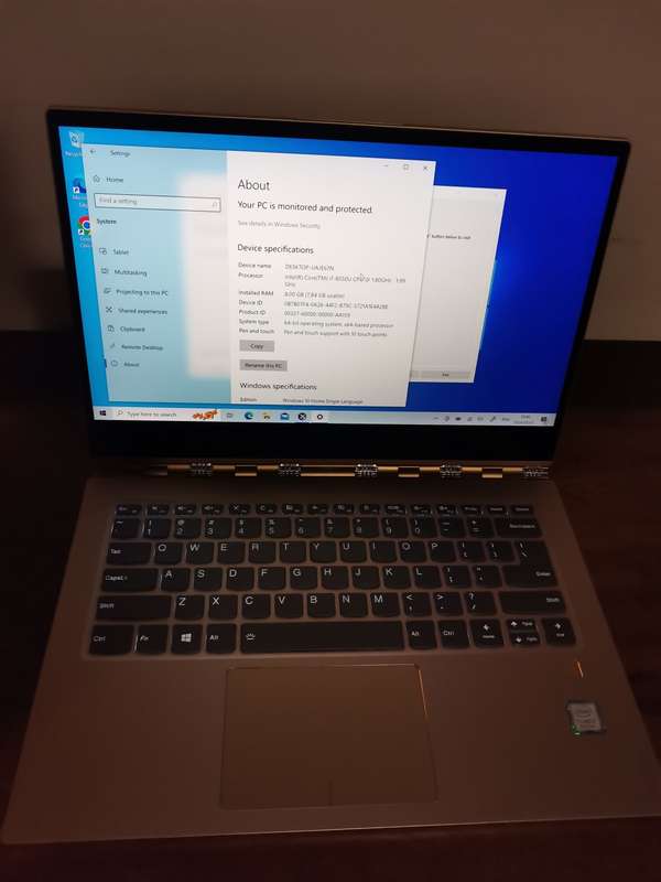 Lenovo Yoga, Touch Screen Rose Gold,  920-13ikb Core i7 8th Gen 8GB Memory + 512GB NVME