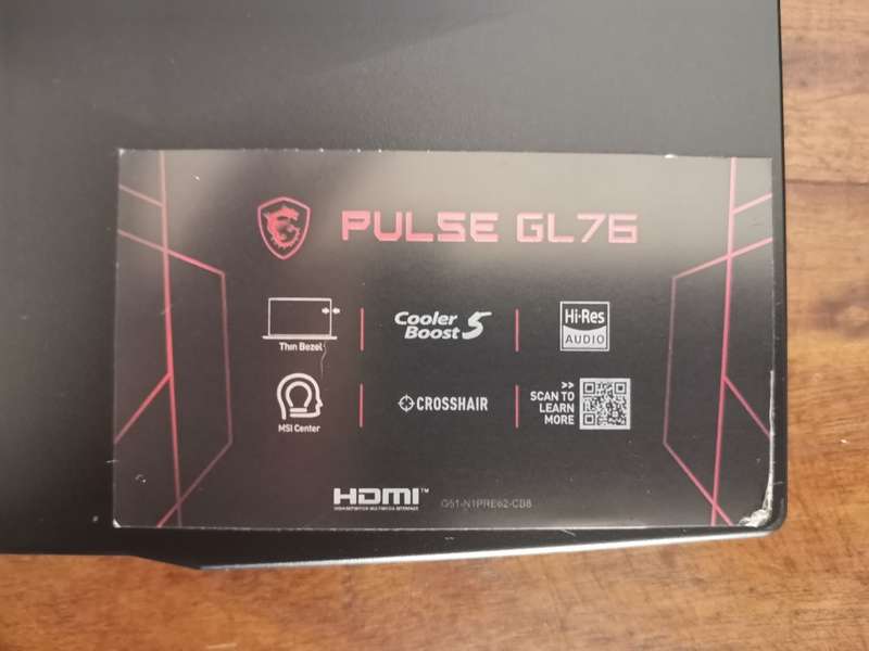 MSI 17inch Core Intel i7 16GB DDR4 Ram 256GB NVME