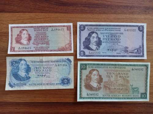 TW de Jongh South African Rand Set (R1, R2, R5, R10)
