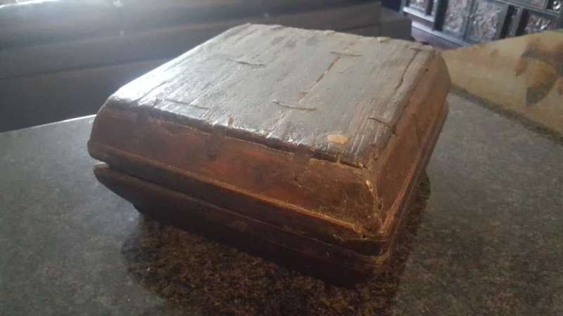 Vintage Chinese Rice & Food Wooden Storage Box - VERY OLD & RARE
