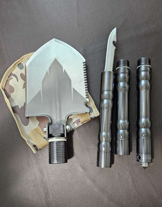 Metal Detecting Lot - Garrett Scoops & Gold Pan, Universal Shovel