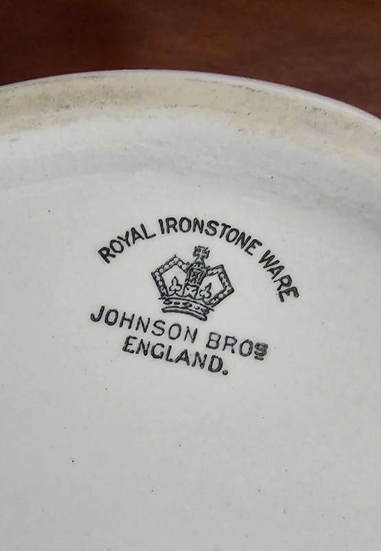 Antique Royal Ironstone Ware Johnson Bros England Chamber Pot - Late 1800`s