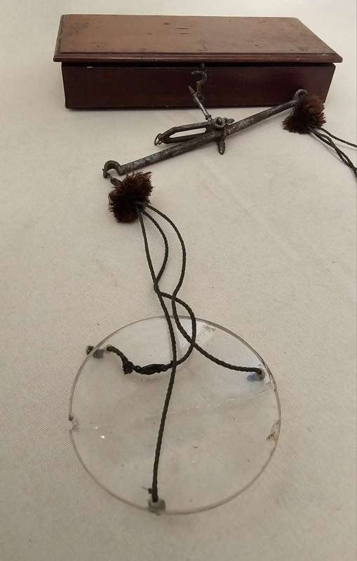 Antique Handheld Gold Balance Scale - VERY OLD - NEEDS RESTORATION