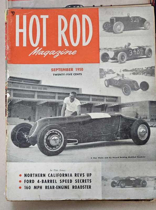 Vintage Collection of HOT ROD Magazines 1950s & Book - AMAZING ITEMS