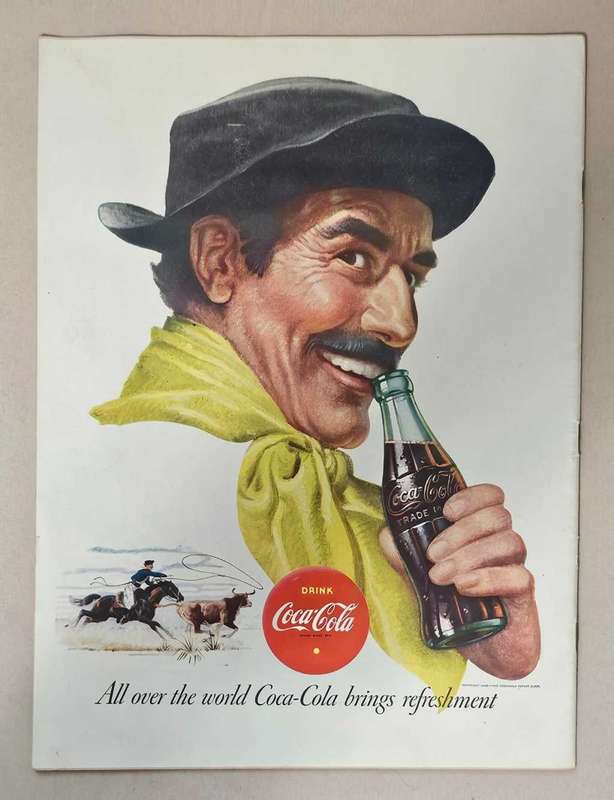 Vintage Coca Cola Original Advertisement from the 1910`s, 1940`s & 1950`s - BEAUTIFUL