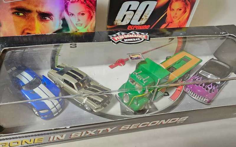 Movie Memorabilia - GONE IN SIXTY SECONDS Diecast Set of 4 Cars - LIMITED RARE COLLECTIBLE