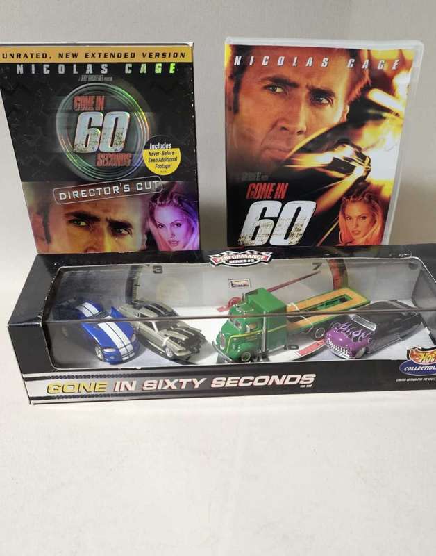 Movie Memorabilia - GONE IN SIXTY SECONDS Diecast Set of 4 Cars - LIMITED RARE COLLECTIBLE