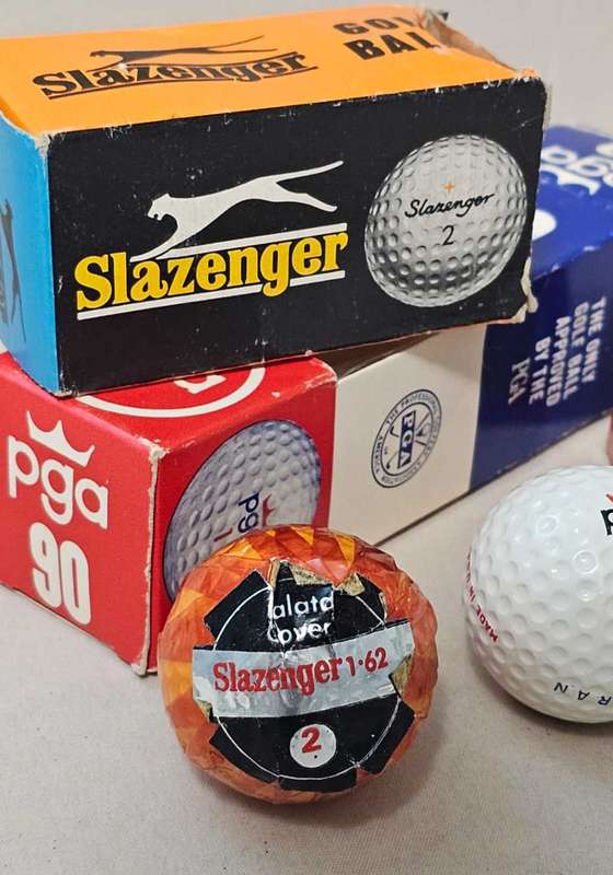 Vintage Items Lot - Muscle Cars Metal Signs, Harley Davidson, Golf Balls - GREAT ITEMS