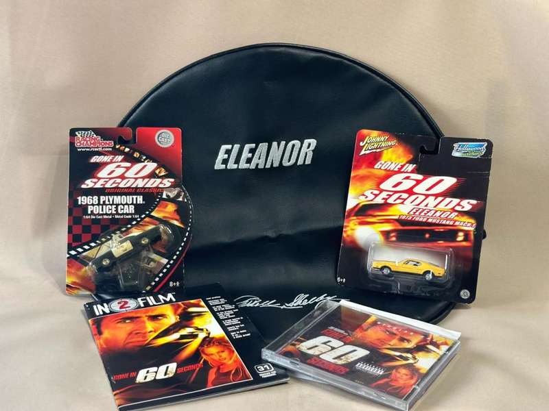 Movie Memorabilia - GONE IN SIXTY SECONDS - Eleanor Shelby Signature Steering Cover, Diecast Cars