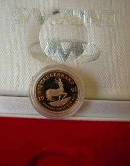 1991 PROOF KRUGERRAND 1/10 oz GOLD *** SCARCE,ONLY 3524 PROOFS minted !!!!