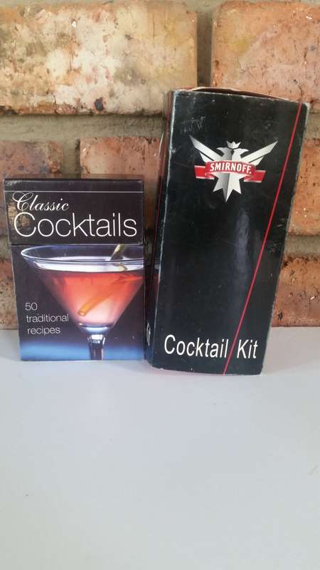 Smirnoff coctail set with cocktail recipes