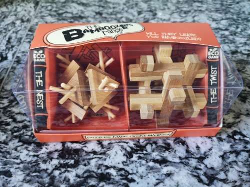 The Bamboozlers range - The Nest and The Twist Bamboo Puzzle