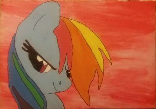 Rainbow dash painting