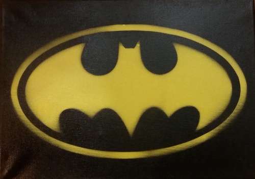 Batman logo paintinng