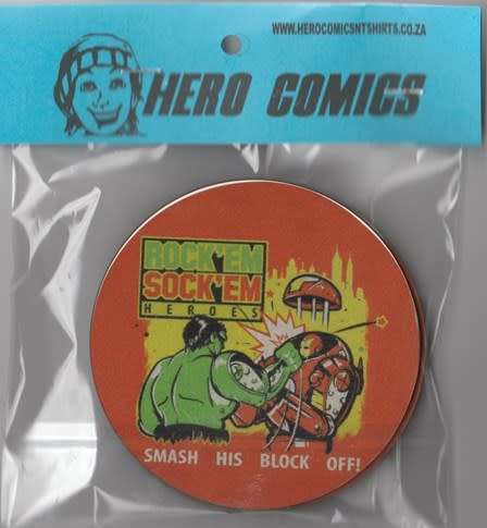Punisher + Marvel `s rock` em sock `em Coasters