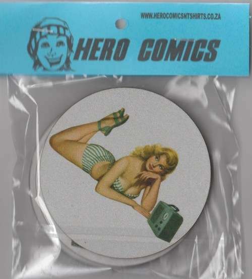 Vargas girl coasters