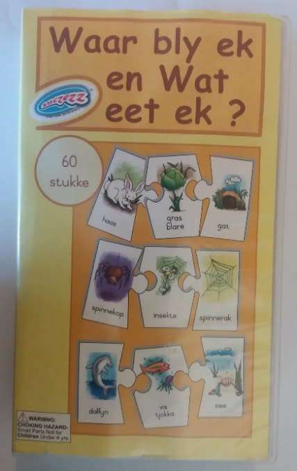 Afrikaans educational puzzle