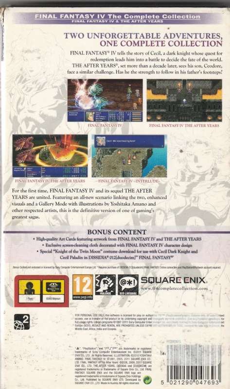Final Fantasy IV: The complete collection