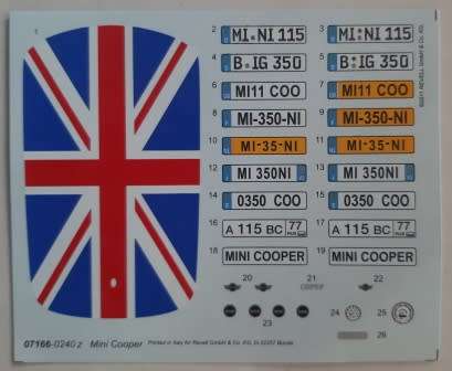 Mini Cooper 1:24 scale