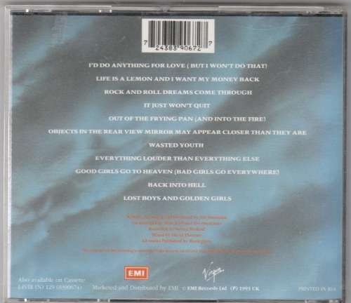 Meatloaf - Bat out of hell 2: Back in to hell