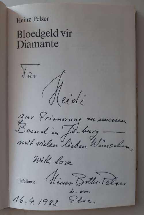 Bloedgeld vir diamante - Heinz Pelzer