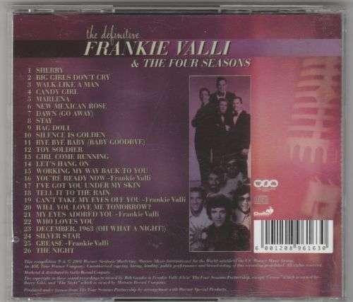 The definitive Frankie Valli & The four seasons