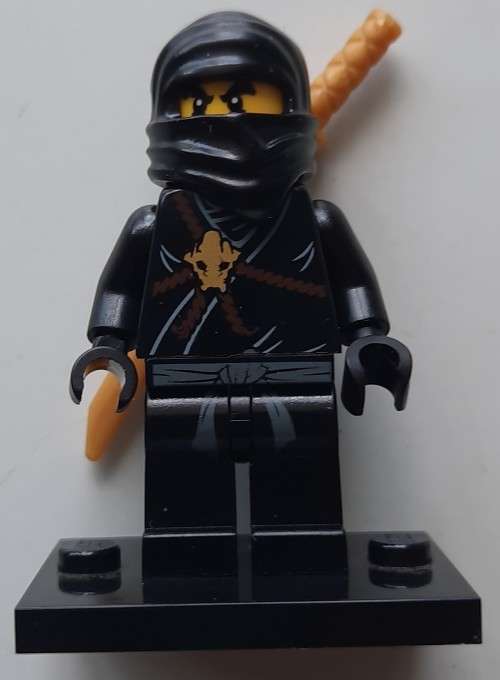 Lego ninjago black ninja figure