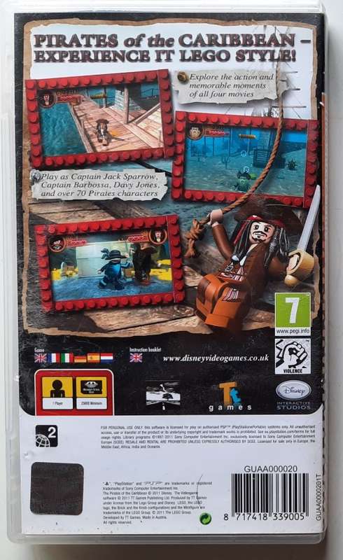 Lego Pirates of the Caribbean: The video game (psp)