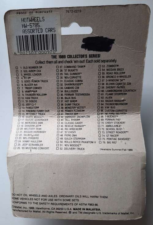 Vintage Hot wheels classics '32 Ford delivery (1989)