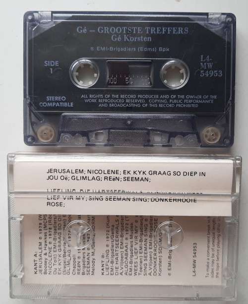 Ge Korsten - Jerusalem en ander treffers (Tape)