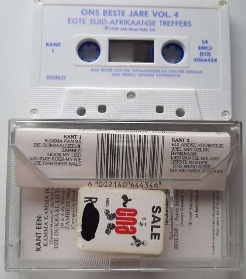 Ons beste jare - Egte Suid Afrikaanse treffers vol.4 (Tape)