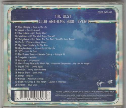 The best club anthems 2000