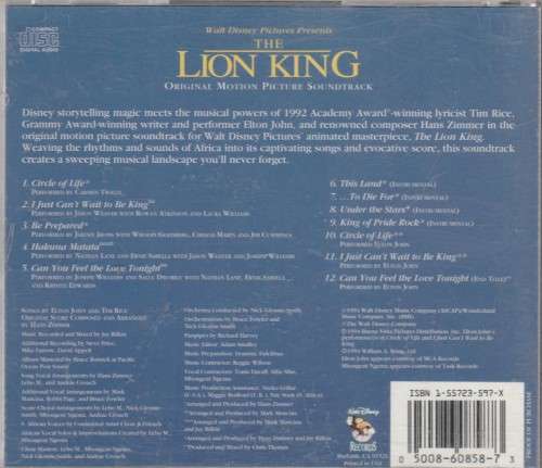 Lion King soundtrack