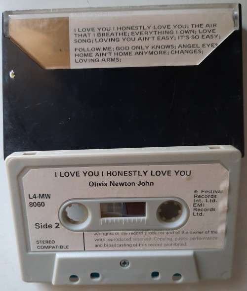 Olivia Newton John- I love you, I honesty love you (tape)