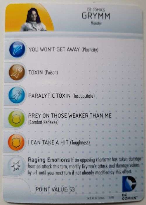 Heroclix Teen Titans #16 Grymm