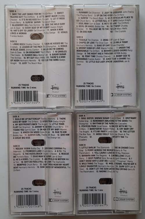 25 hits of the sixties vol. 1-4 (Tapes)