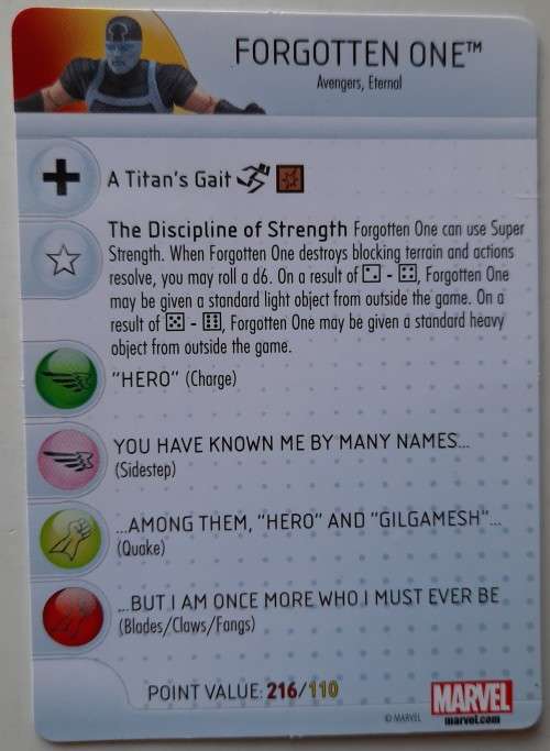 Heroclix Marvel Avengers assemble #25 Forgotten One
