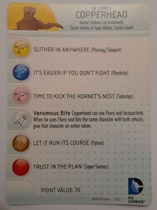 Heroclix #15 Copperhead