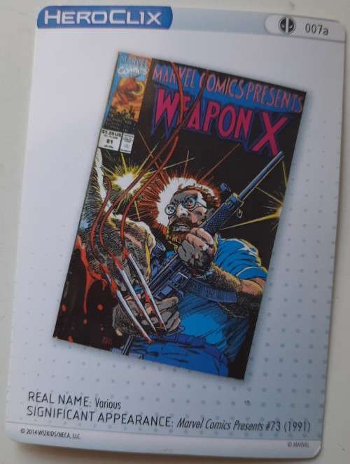 Heroclix #7a Weapon X scientist