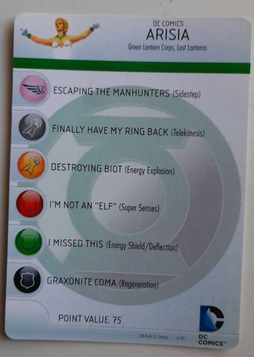 Heroclix War of light #15 Arisia
