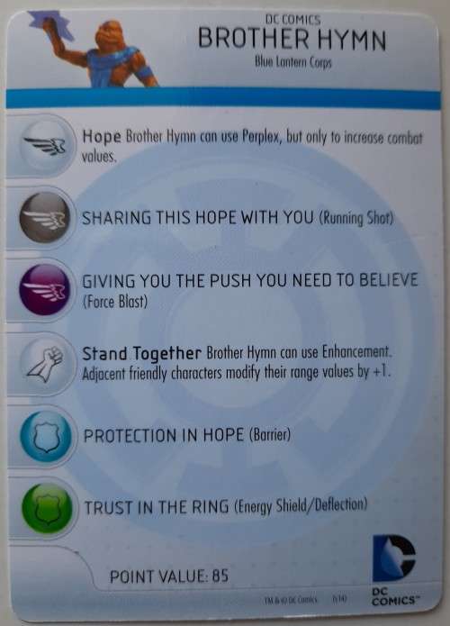 Heroclix War of light #29 Brother Hymn