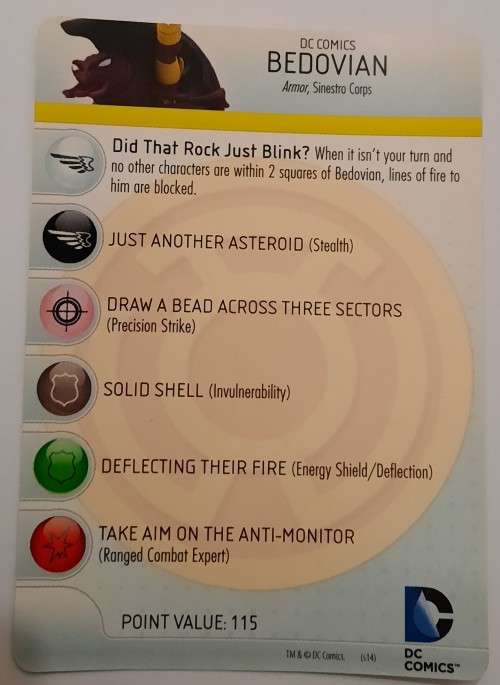 Heroclix War of light #19 Bedovian