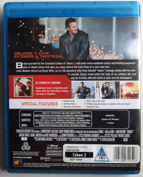 Taken 2 (blue-ray)