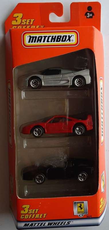 Matchbox 3 car set Ferrari (1999)